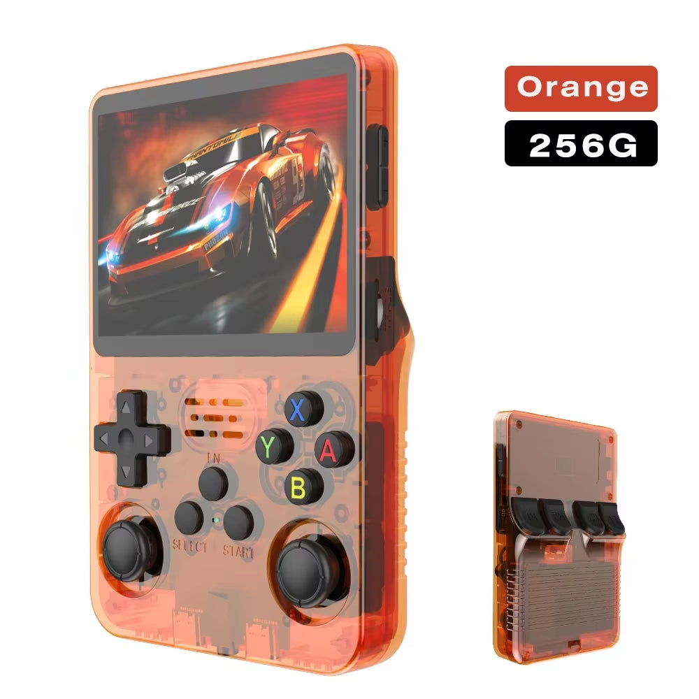 Unleash Nostalgia with the R36S Retro Handheld Game Console – 3.5 Inch IPS Screen & 64GB/128GB of Classic Gaming Awaits!