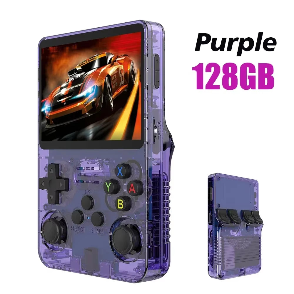 Unleash Nostalgia with the R36S Retro Handheld Game Console – 3.5 Inch IPS Screen & 64GB/128GB of Classic Gaming Awaits!