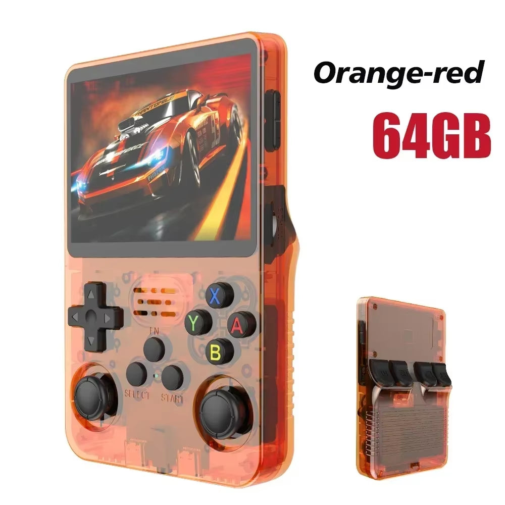 Unleash Nostalgia with the R36S Retro Handheld Game Console – 3.5 Inch IPS Screen & 64GB/128GB of Classic Gaming Awaits!