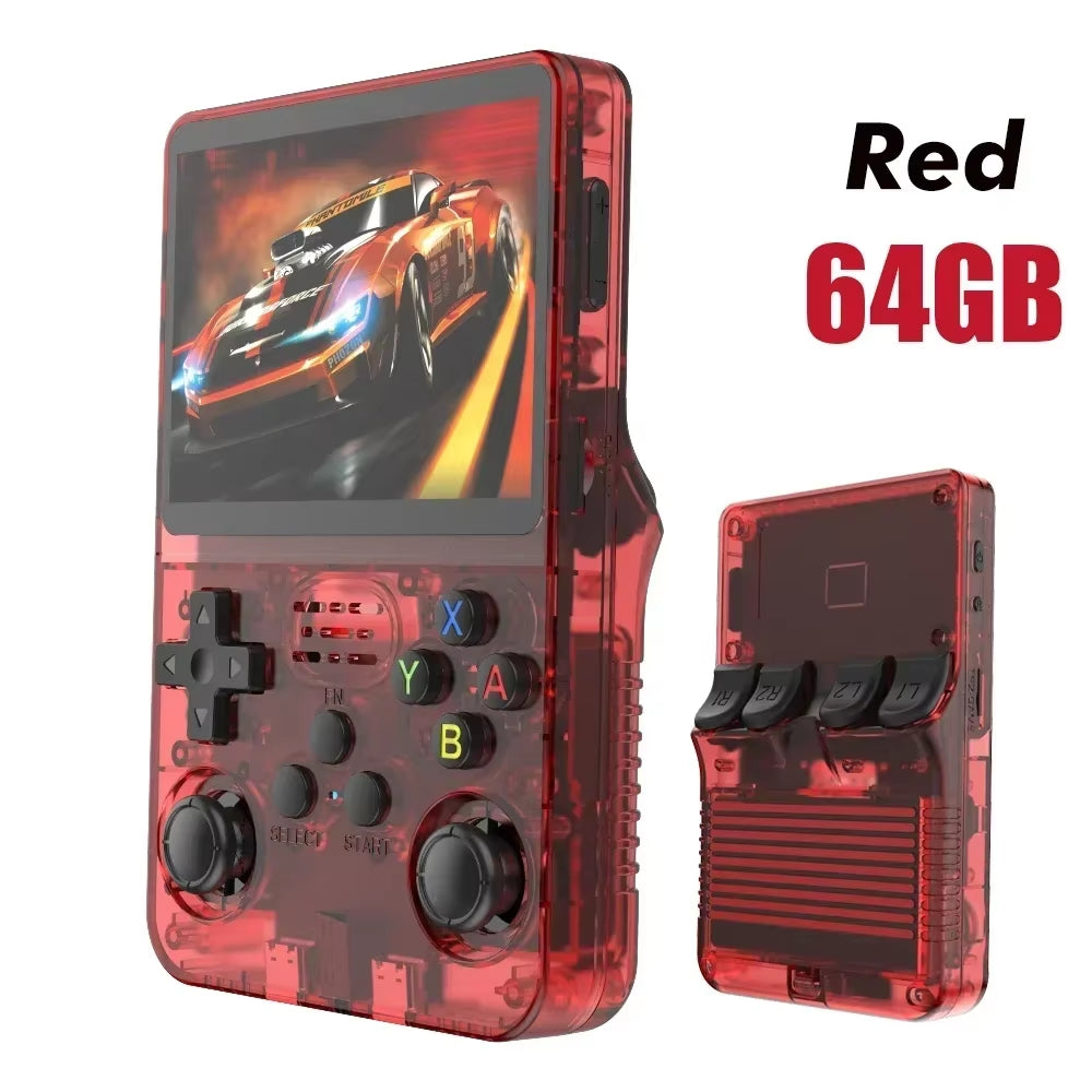 Unleash Nostalgia with the R36S Retro Handheld Game Console – 3.5 Inch IPS Screen & 64GB/128GB of Classic Gaming Awaits!