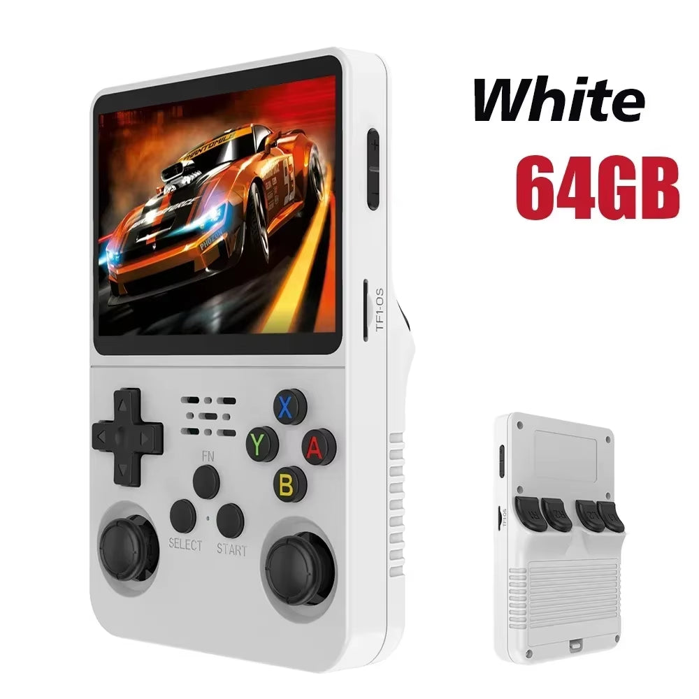 Unleash Nostalgia with the R36S Retro Handheld Game Console – 3.5 Inch IPS Screen & 64GB/128GB of Classic Gaming Awaits!