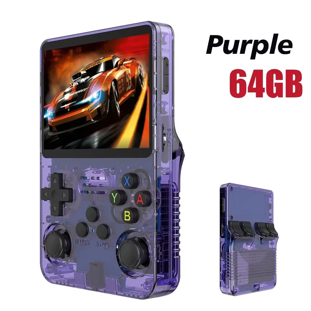 Unleash Nostalgia with the R36S Retro Handheld Game Console – 3.5 Inch IPS Screen & 64GB/128GB of Classic Gaming Awaits!
