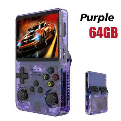 Unleash Nostalgia with the R36S Retro Handheld Game Console – 3.5 Inch IPS Screen & 64GB/128GB of Classic Gaming Awaits!