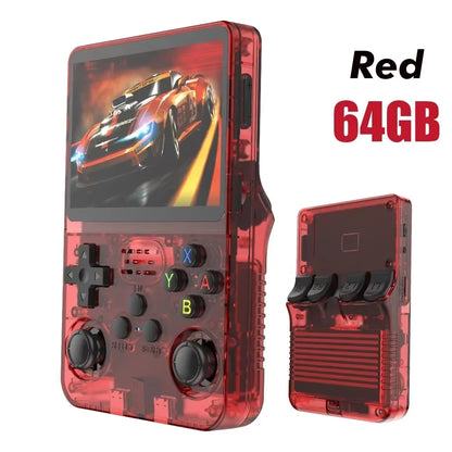 Unleash Nostalgia with the R36S Retro Handheld Game Console – 3.5 Inch IPS Screen & 64GB/128GB of Classic Gaming Awaits!